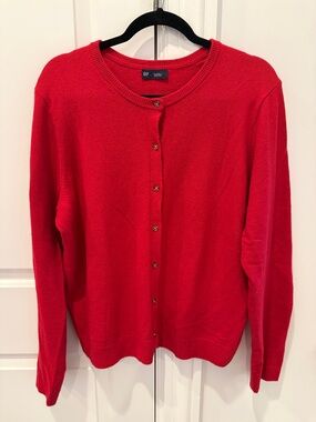 GAP CashSoft Cardigan Size XL Modern Red